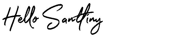 Hello Santtiny字体
