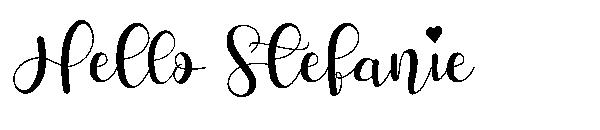 Hello Stefanie字体