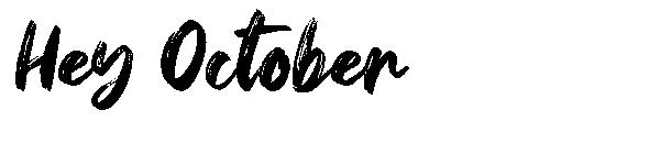 Hey October字体