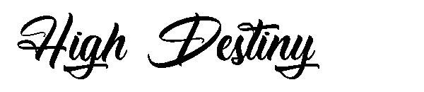 High Destiny字体