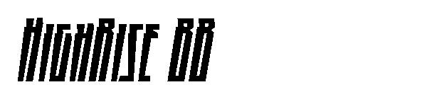 HighRise BB字体