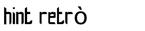 hint retrò字体