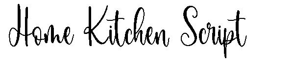 Home Kitchen Script字体