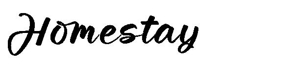 Homestay字体