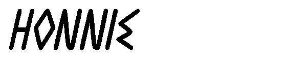 Honnie字体