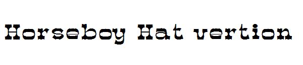 Horseboy Hat vertion字体