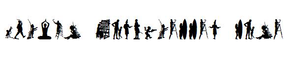 Human Silhouettes Nine字体