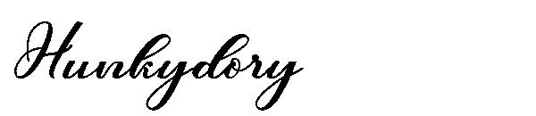 Hunkydory字体