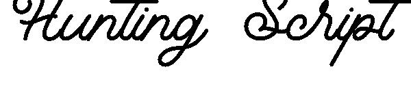 Hunting Script字体