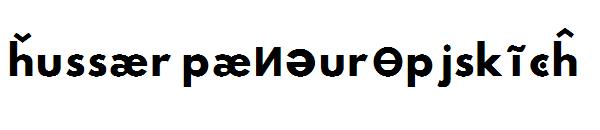 Hussar Paneuropjskich字体