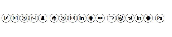 Icons Social Media 2字体