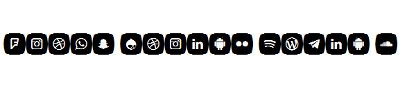 Icons Social Media 5字体