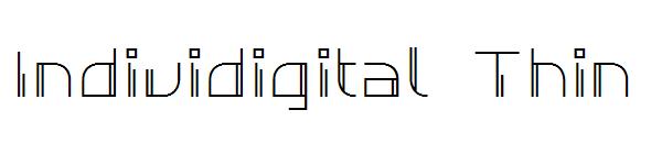 Individigital Thin字体