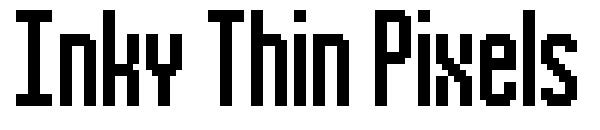 Inky Thin Pixels字体