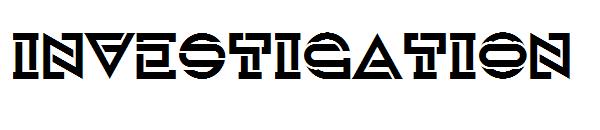 Investigation字体