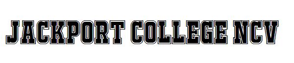 JACKPORT COLLEGE NCV字体