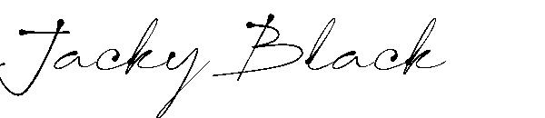 Jacky Black字体