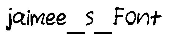 jaimee_s_Font字体