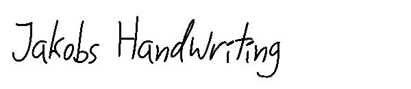 Jakobs Handwriting字体