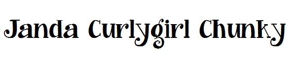 Janda Curlygirl Chunky字体