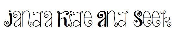 Janda Hide And Seek字体