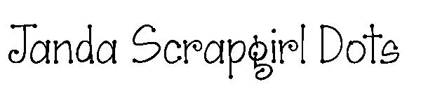 Janda Scrapgirl Dots字体