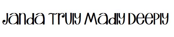 Janda Truly Madly Deeply字体