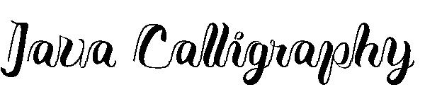 Java Calligraphy字体
