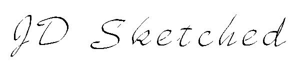 JD Sketched字体