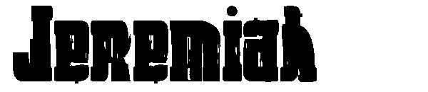Jeremiah字体