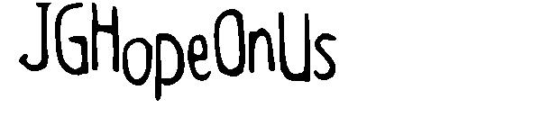 JGHopeOnUs字体