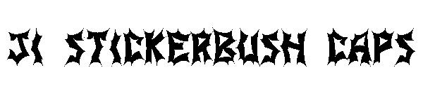 JI Stickerbush Caps字体