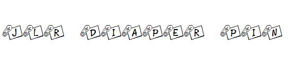 JLR Diaper Pin字体