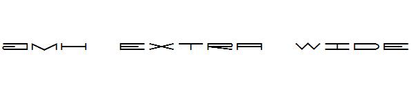 JMH Extra Wide字体