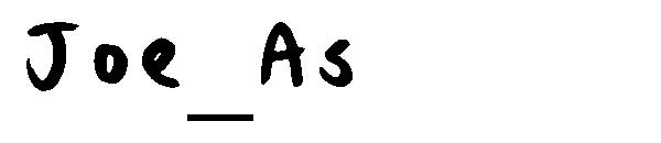 Joe_As字体