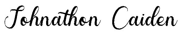 Johnathon Caiden字体