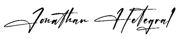 Jonathan Hetegral字体