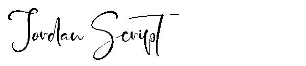 Jordan Script字体