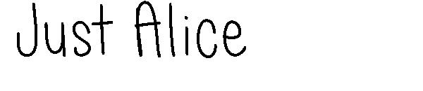 Just Alice字体
