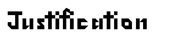 Justification字体