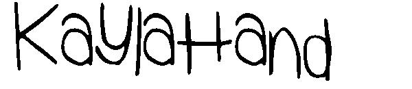 KaylaHand字体
