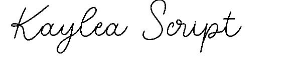 Kaylea Script字体