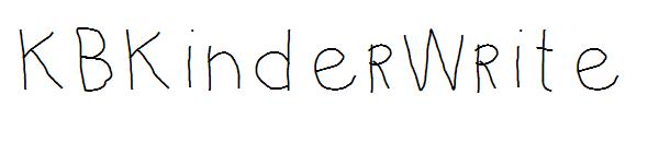 KBKinderWrite字体