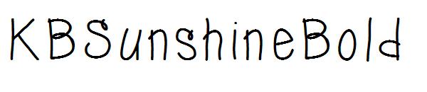KBSunshineBold字体