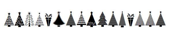 KGChristmasTrees字体