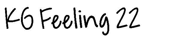 KG Feeling 22字体