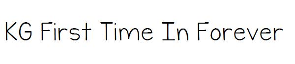 KG First Time In Forever字体