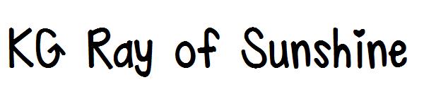 KG Ray of Sunshine字体