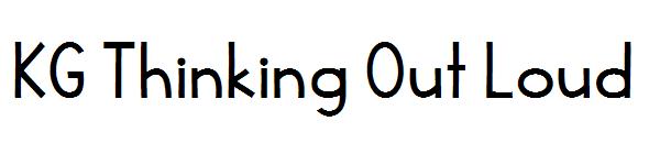 KG Thinking Out Loud字体