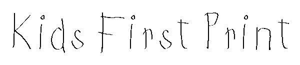 Kids First Print字体